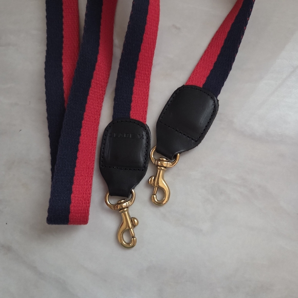 Clare V Navy and Red Crossbody Bag Strap - Picture 3 of 3